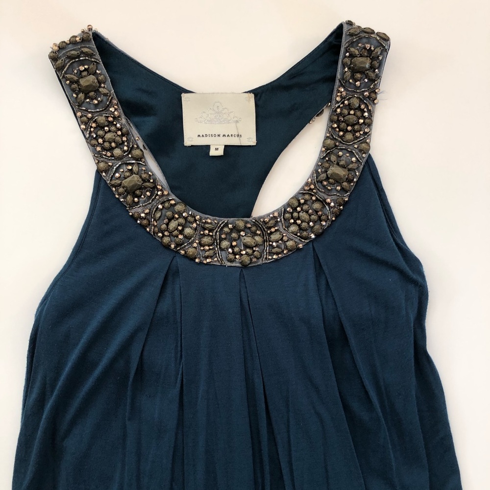 Gorgeous teal Madison Marcus dress - size M
